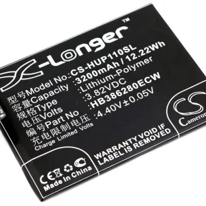 Batteri til HB386280EBC for Huawei, 3,82V, 3200mAh v:9499280 Batteri til HB386280EBC for Huawei, 3,82V, 3200mAh v:9499280