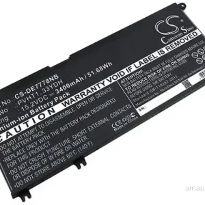 Batteri til Dell G5 5587-D1745R, 15.2V, 3400 mAh v:9404861
