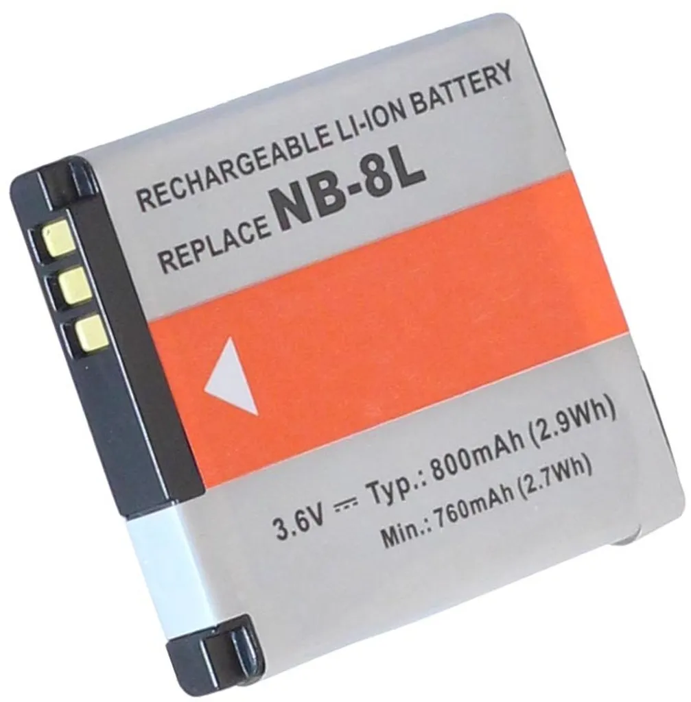Batteri til Canon PowerShot A3300 IS, 3.6V (3.7V), 740 mAh v:3003652