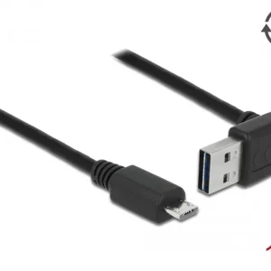 Delock EASY-USB USB-A til USB Micro-B-kabel, 1m – Svart v:1367145