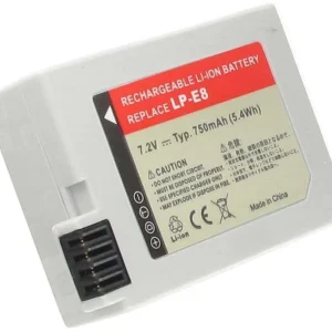 Batteri til Canon EOS 550D, 7.2V (7.4V), 1050 mAh v:7022015 Batteri til Canon EOS 550D, 7.2V (7.4V), 1050 mAh v:7022015
