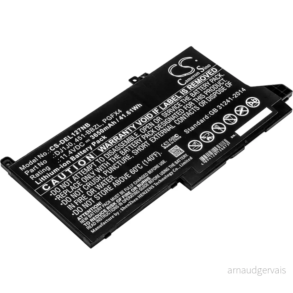 Batteri til Dell Latitude 7290, 11,4V, 3650mAh v:7056993