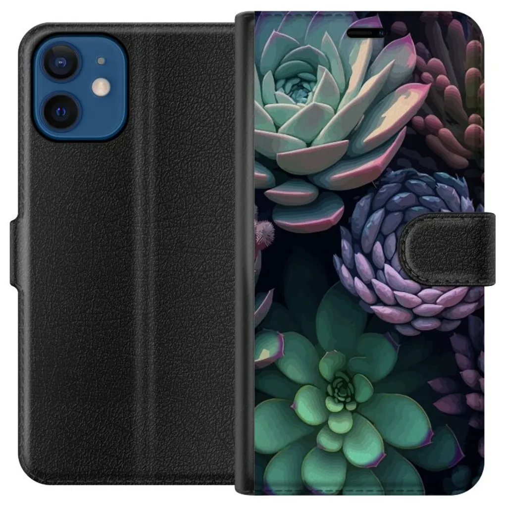Apple iPhone 12 Sort Lommebokdeksel Taklök grön v:2810935