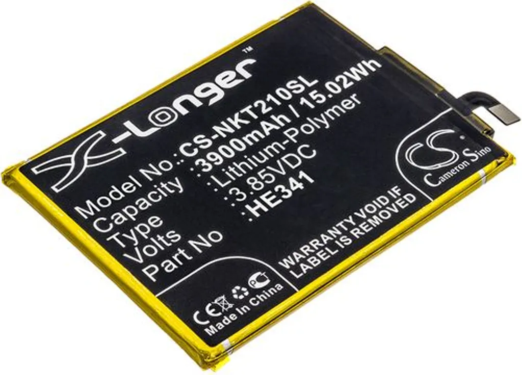 Batteri til HE338 for Nokia, 3.85V, 3900 mAh v:8456436