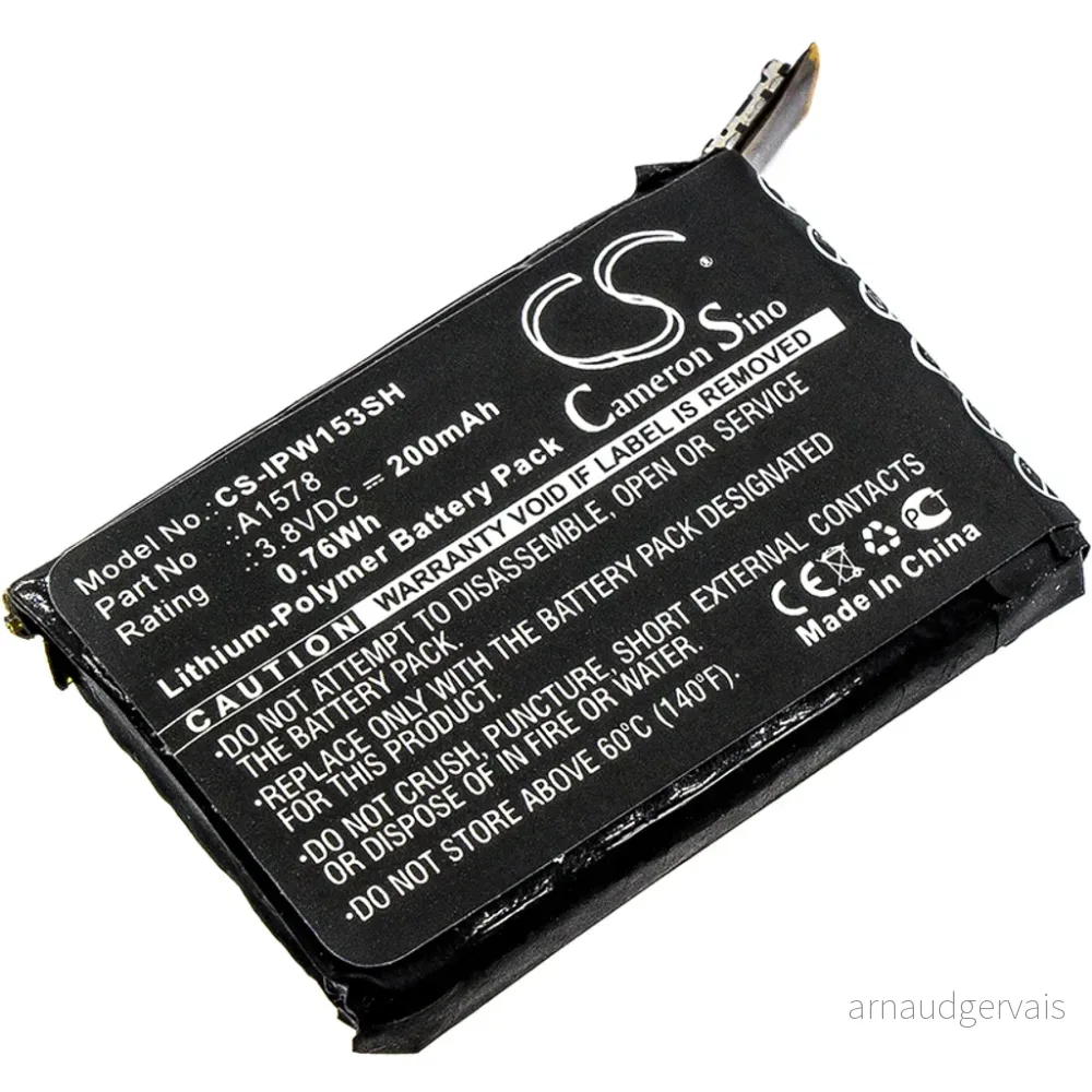 Batteri til Apple MJ312LL/A, 3.8V, 200 mAh v:4755524