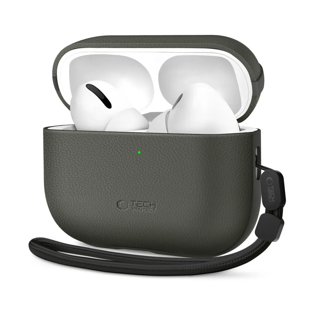 Tech-Protect NaturalFit Deksel for AirPods Pro 3 – Grønn v:4017399 Tech-Protect NaturalFit Deksel for AirPods Pro 3 – Grønn v:4017399