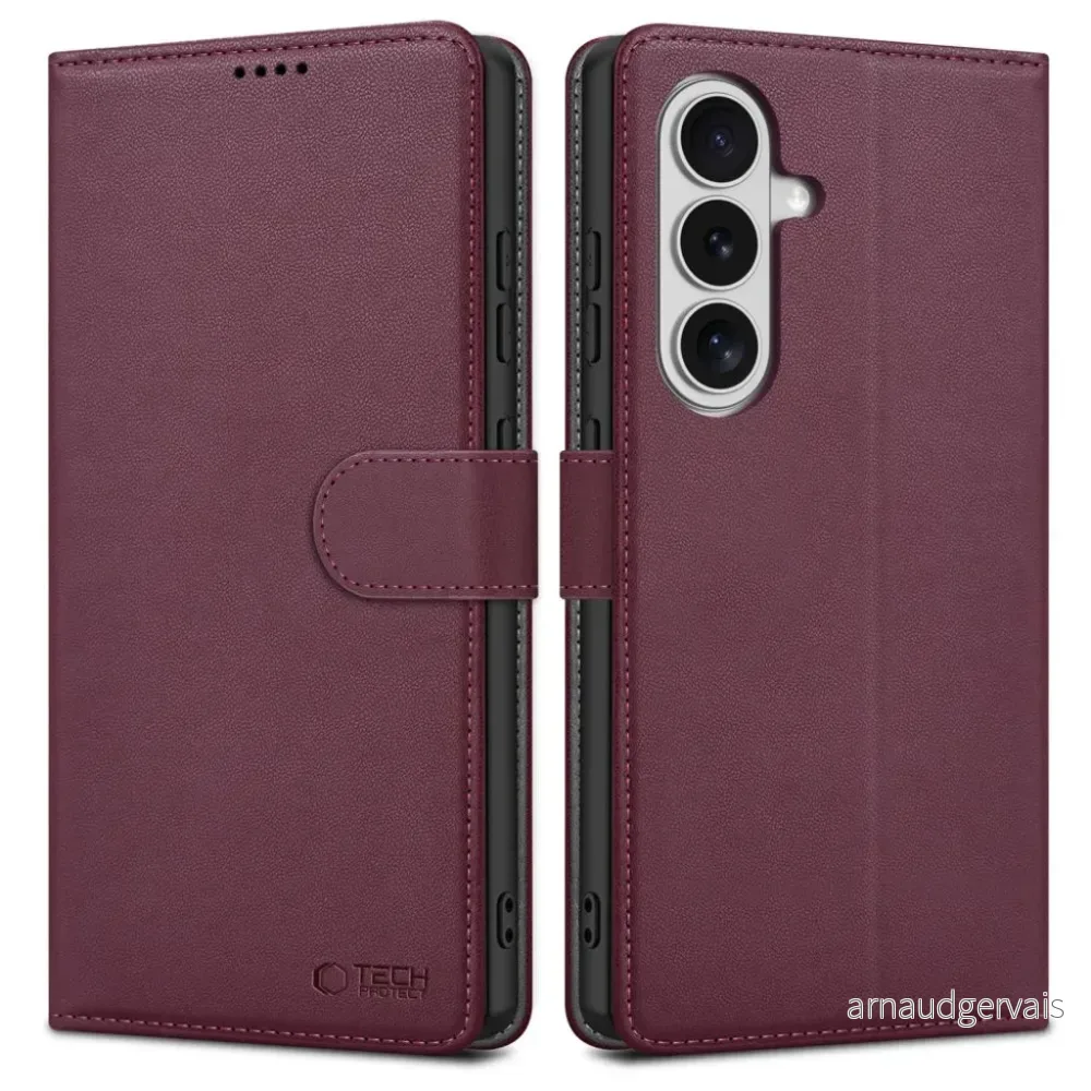 Tech-Protect Wallet Lommeboketui til Samsung Galaxy S26 – Burgunder v:5971545