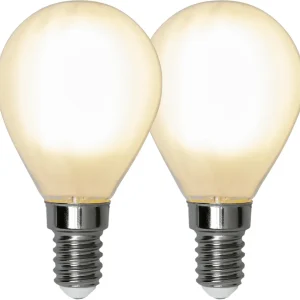 LED-lampe E14 P45 Frostet 470 lm, 2-pak v:1614850
