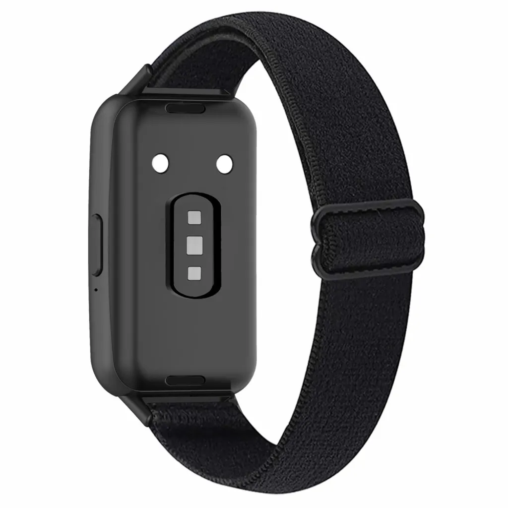 Samsung Galaxy Fit3 Klokkereim Elastisk Nylon Justerbar – Svart v:6487410