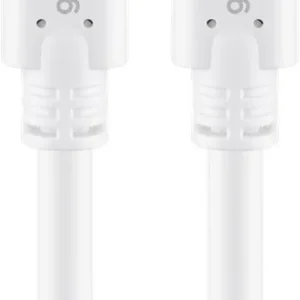Goobay USB-C til USB-C Ladekabel 60W, 0,5m – Hvit v:2384389