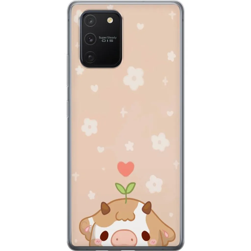Samsung Galaxy S10 Lite Gjennomsiktig Telefondeksel Gullunge v:3311427