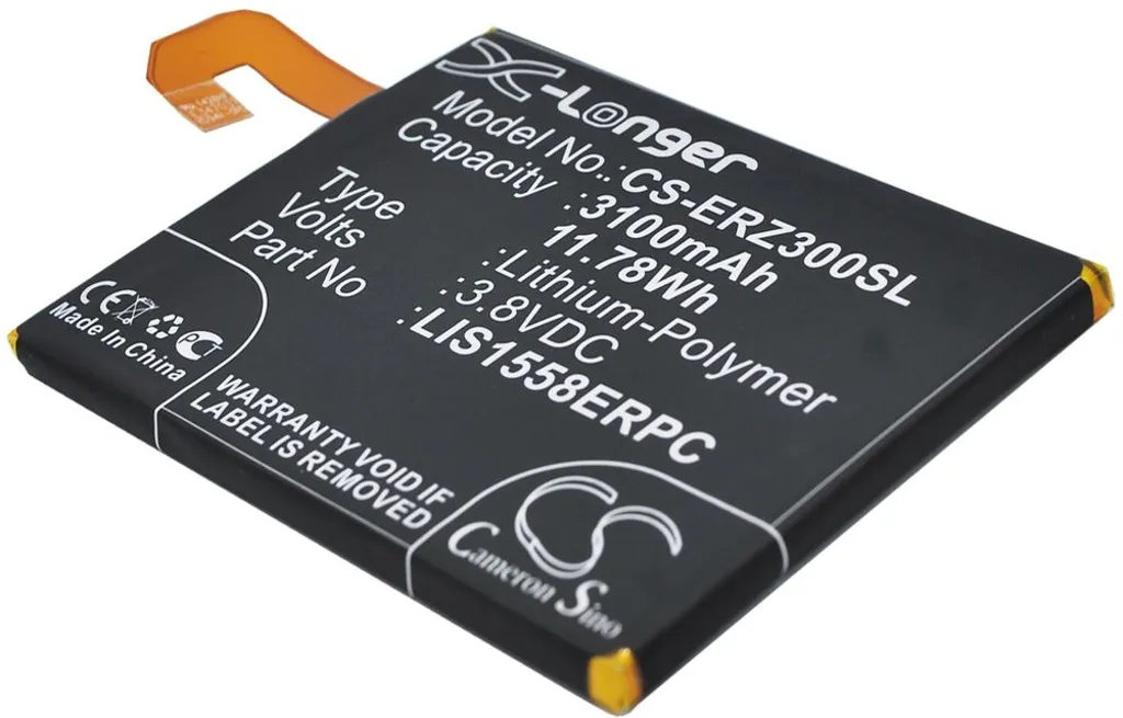 Batteri til Sony Ericsson L55T, 3.8V, 3100 mAh v:6316319
