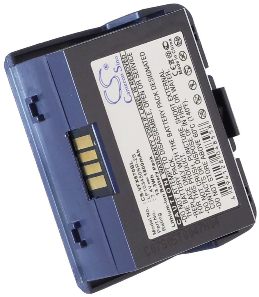 Batteri til Verifone vx670 wireless credit card machine, 7,4V, 1800mAh v:6995664