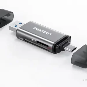 NEXTBATT USB-C / USB-A multifunksjonell kortleser v:1514994