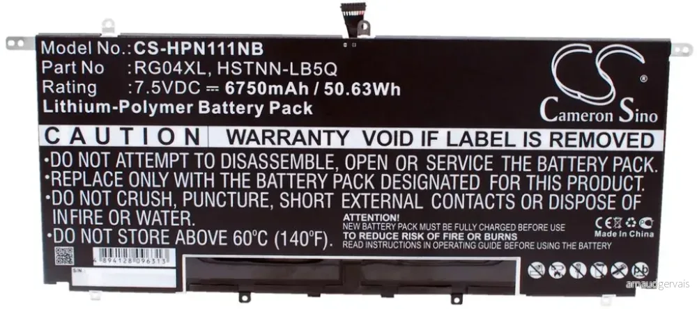 Batteri til HP Spectre 13-3000EA Ultrabook, 7,5V, 6750mAh v:1300195