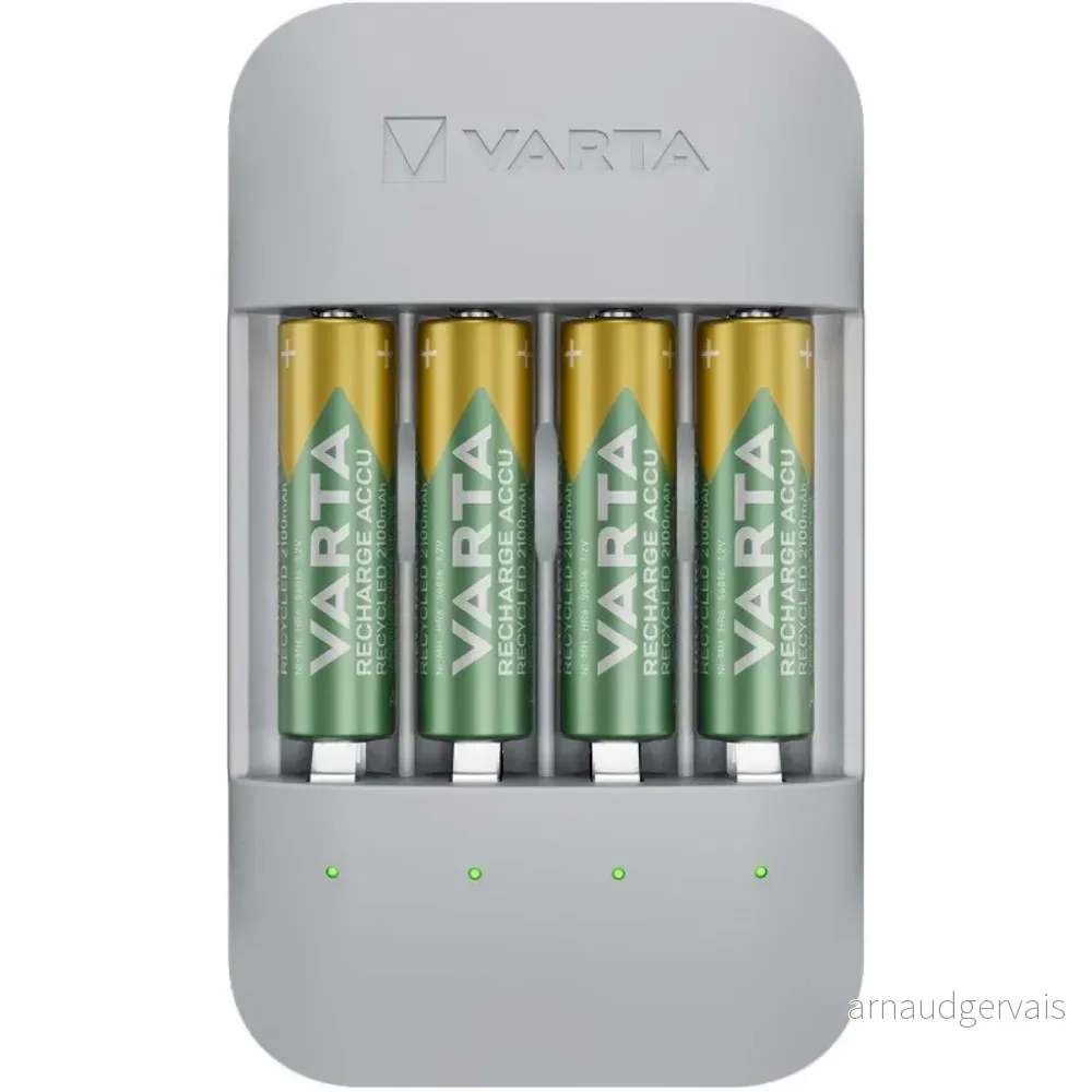 VARTA Eco Charger Pro Batterilader + 4x AA 2100mAh v:7454390 VARTA Eco Charger Pro Batterilader + 4x AA 2100mAh v:7454390