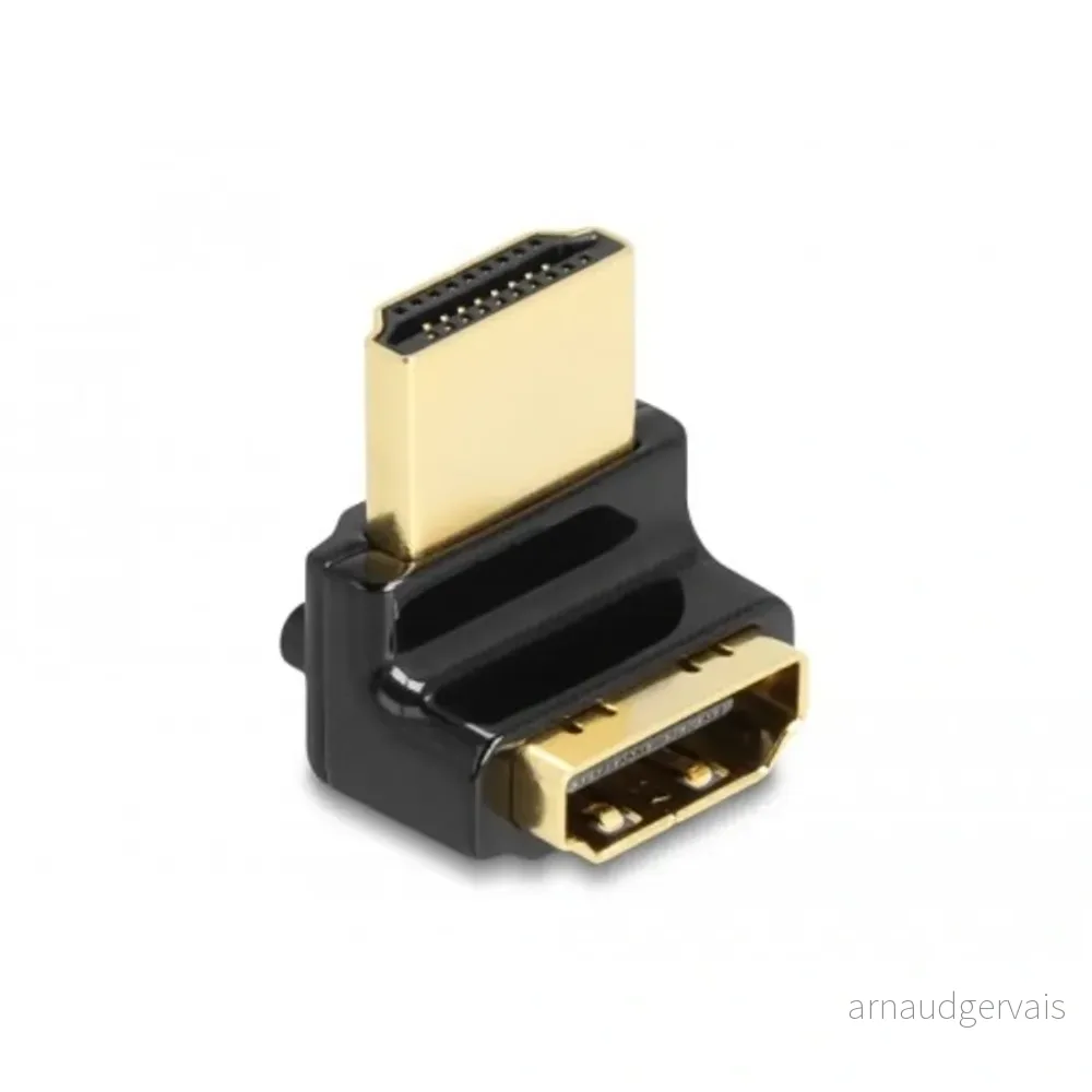 Delock HDMI hann-til-hunn-adapter 90° vinklet høyre 8K@60 Hz v:6671422