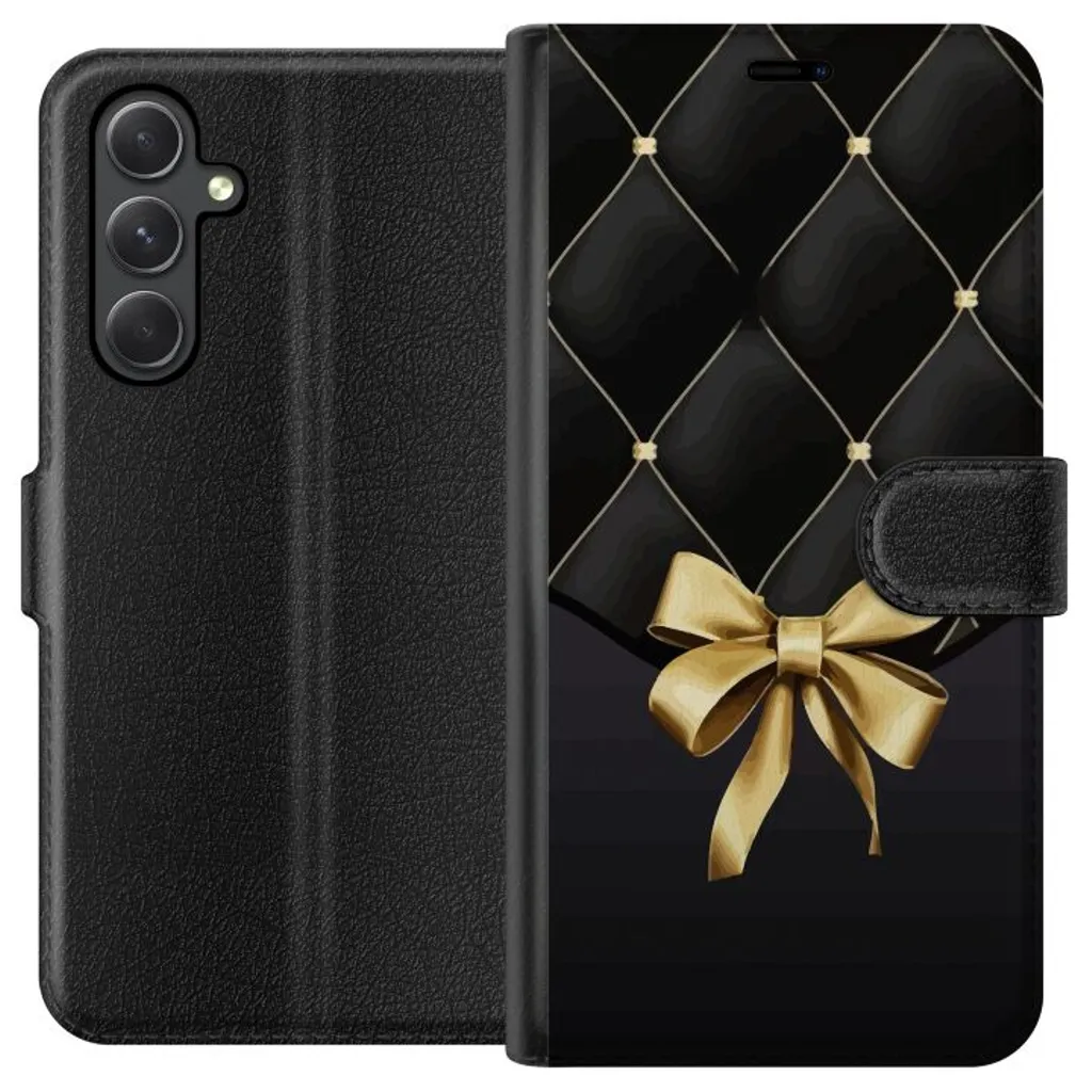 Samsung Galaxy A05s Sort Lommebokdeksel Elegant Rosett v:7644566