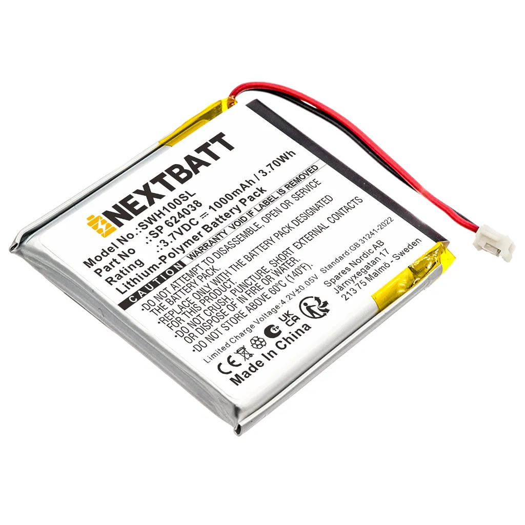 Batteri til Sony WH-1000XM4, 3,7V, 1000mAh v:3507054 Batteri til Sony WH-1000XM4, 3,7V, 1000mAh v:3507054