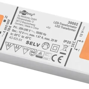 LED-transformator 12 V (DC)/20 W v:4974822