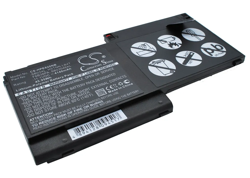 Batteri til Hp EliteBook 820 G1(G2V46AV), 14,8V, 4140mAh v:4166700