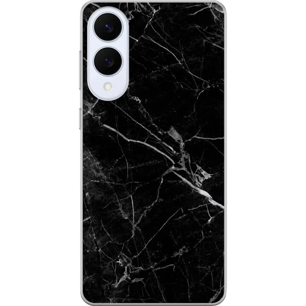 Samsung Galaxy S25 Edge Gjennomsiktig Telefondeksel Svart marmor v:2892611