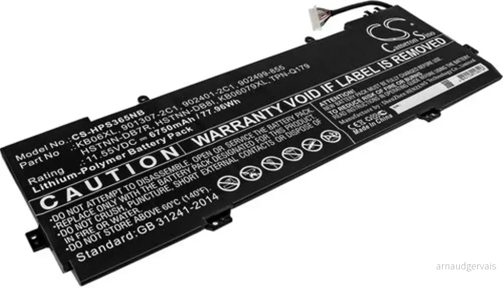 Batteri til HP Spectre x360 15-bl030ng, 11.55V, 6750 mAh v:8765303