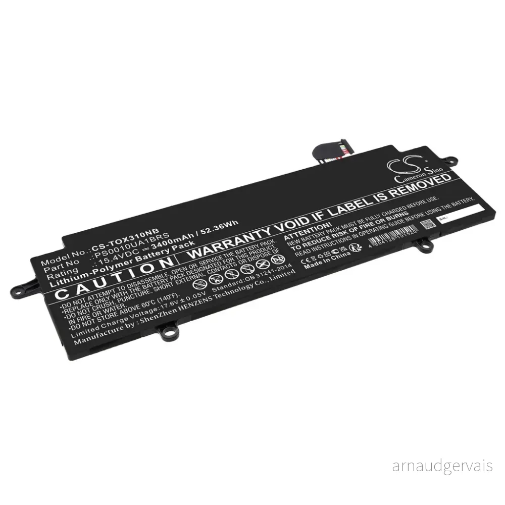 Batteri til Portege X30W-K-123, 15.4V, 3400mAh v:7092508