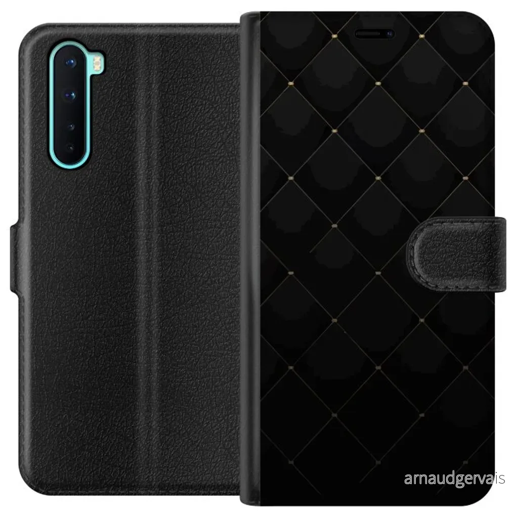 OnePlus Nord Sort Lommebokdeksel Exklusivt Mönster v:3052592