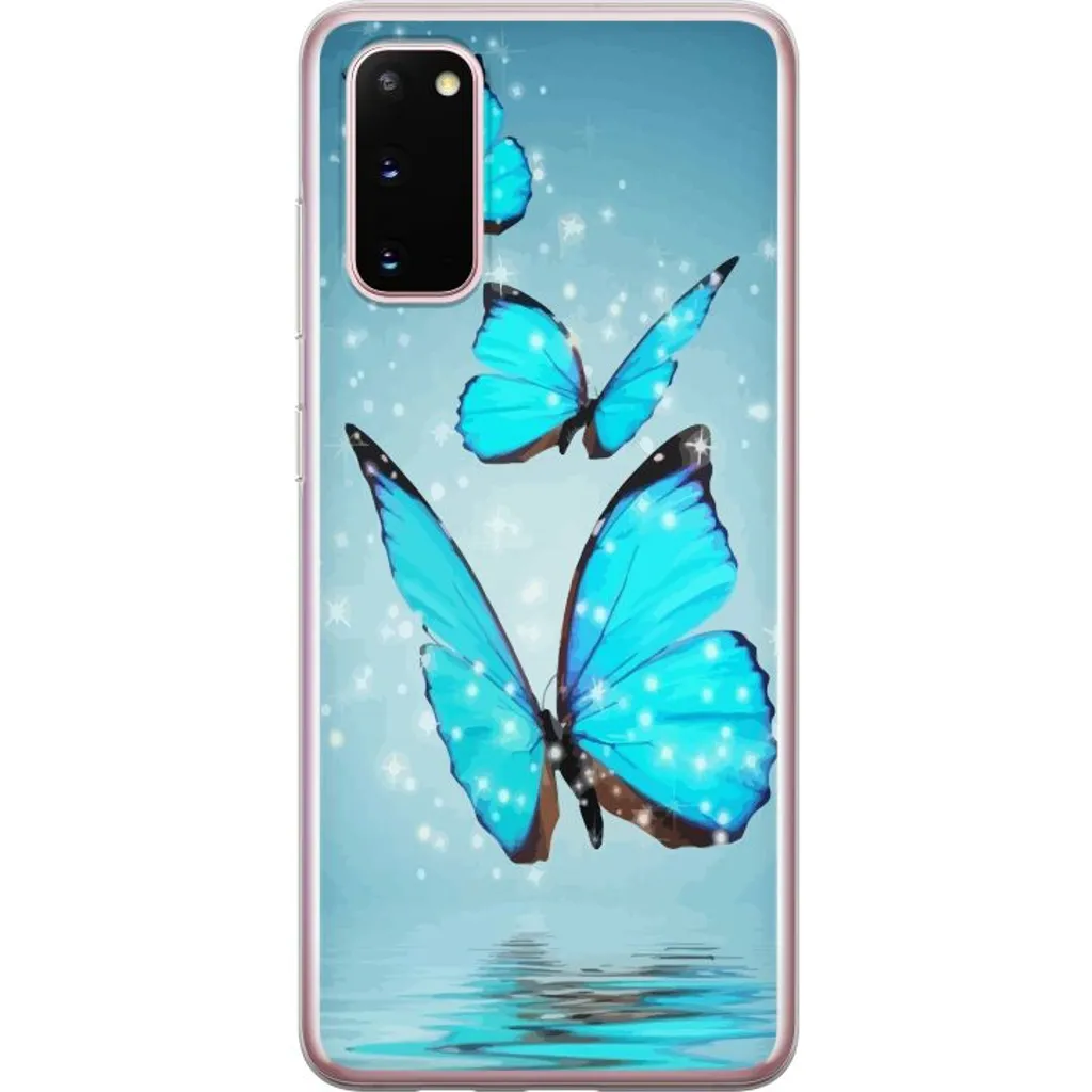 Samsung Galaxy S20 Gjennomsiktig Telefondeksel Magiska Fjärilar v:4470283
