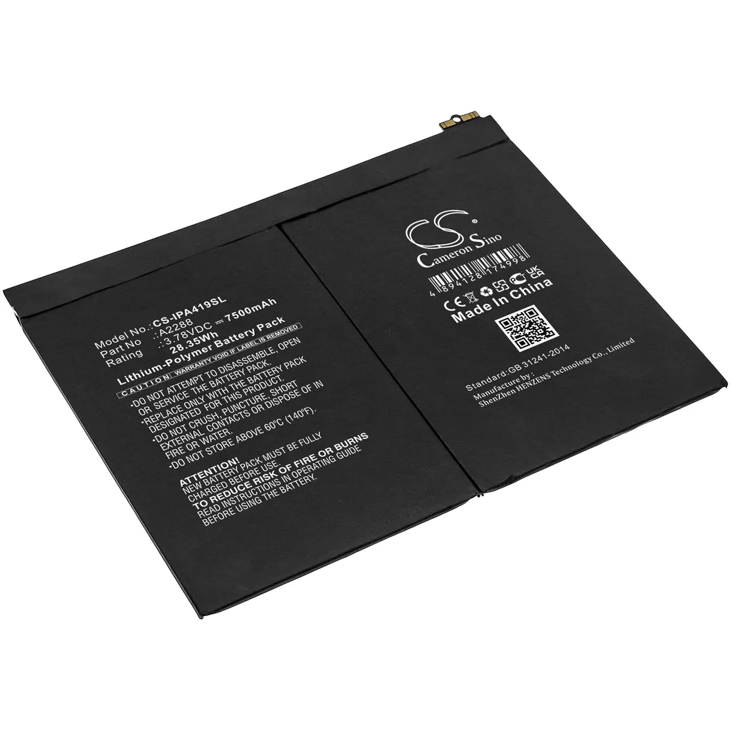 Batteri til A2316, 3.78V, 7500mAh v:1457291