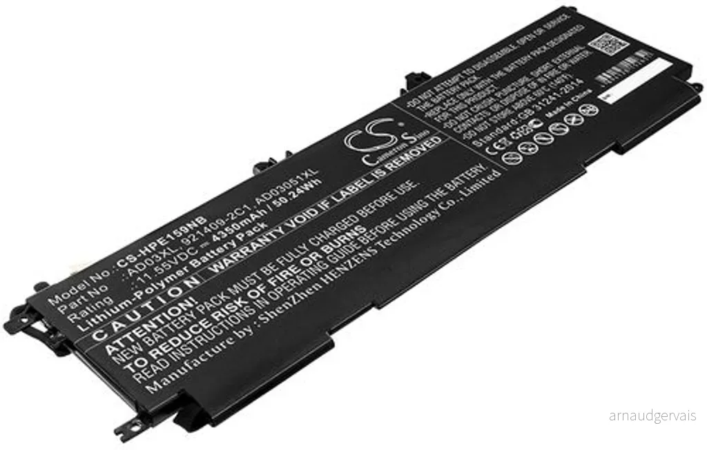 Batteri til HP Envy 13-AD044TX, 11.55V, 4350 mAh v:8754331