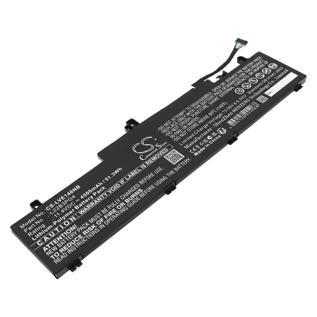 Batteri til ThinkPad E16 Gen 1(Intel)21JN00ALGQ, 11.4V, 4500mAh v:1814999