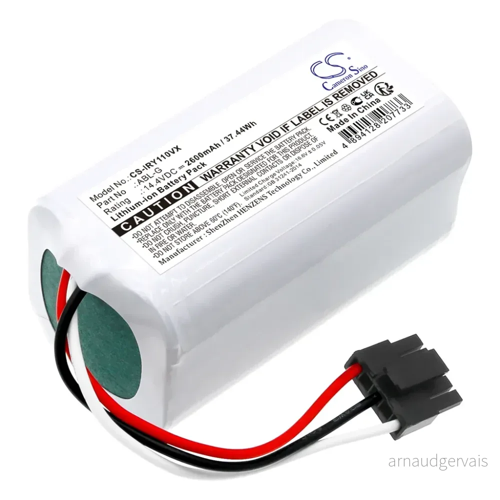 Batteri til iRobot Y011240, 14.4V, 2600mAh v:1145042