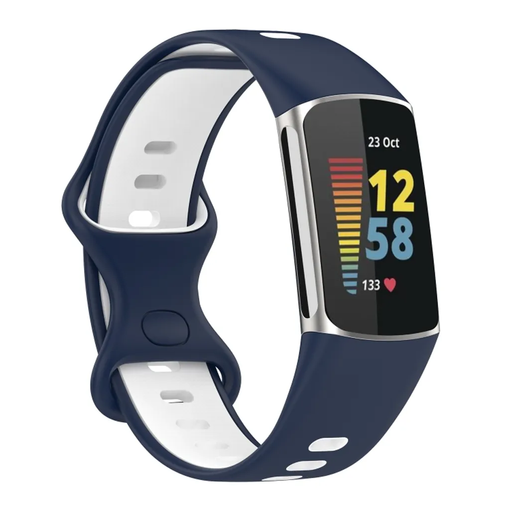 Moderne Fitbit Charge 5 bånd – Mellomblå v:4929462