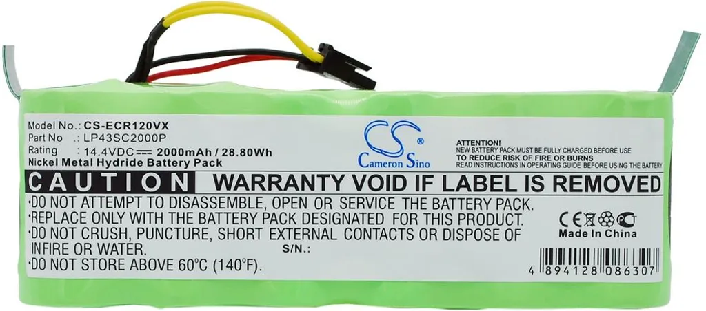 Batteri til Ariete 2717, 14,4V, 2000mAh v:2759409