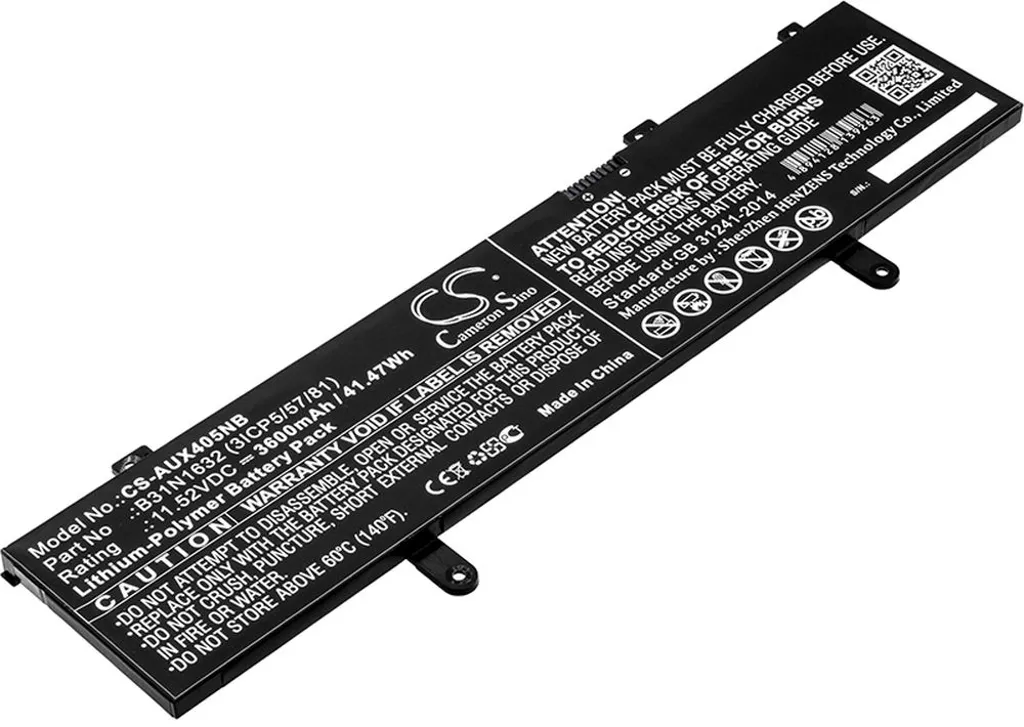 Batteri til B31N1632 (3ICP5/57/81) for Asus, 11.52V, 3600 mAh v:8533535