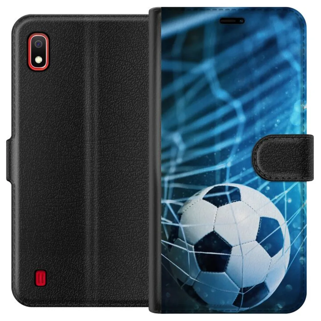 Samsung Galaxy A10 Sort Lommebokdeksel Fotboll v:3346506