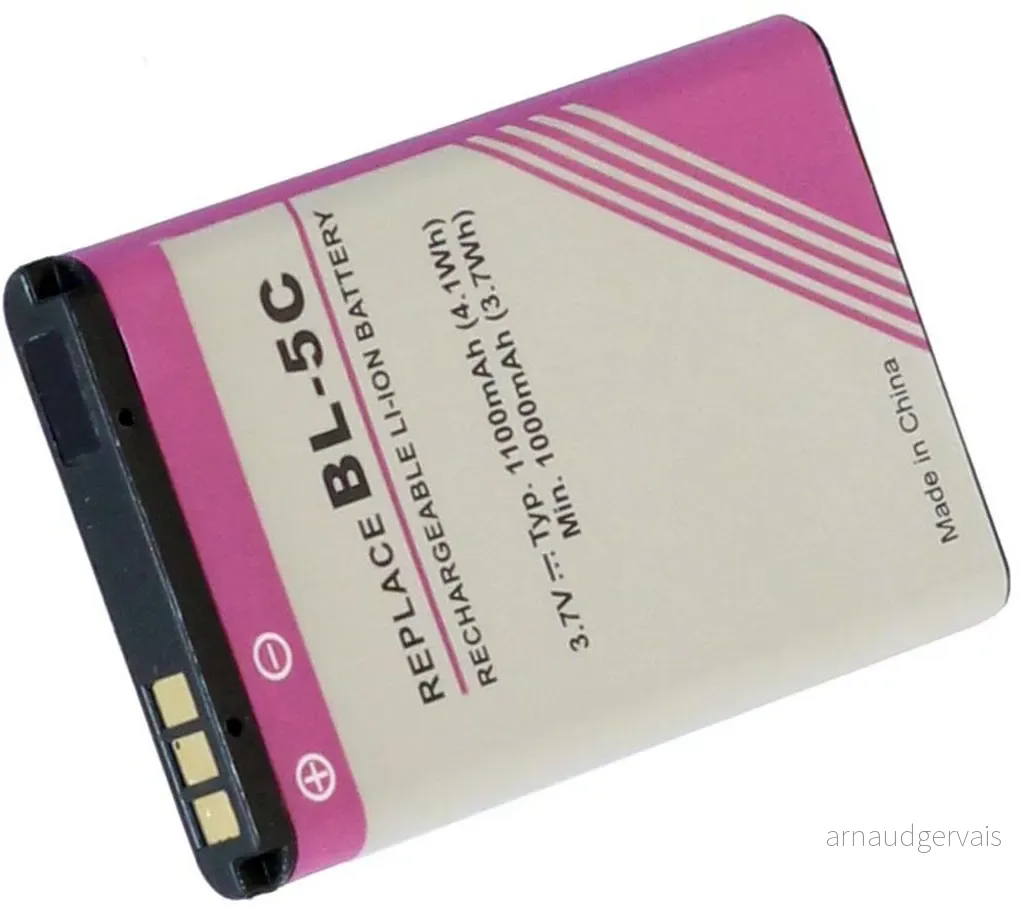 Batteri til Nokia 2600 classic, 3.6V (3.7V), 1100 mAh v:6671255
