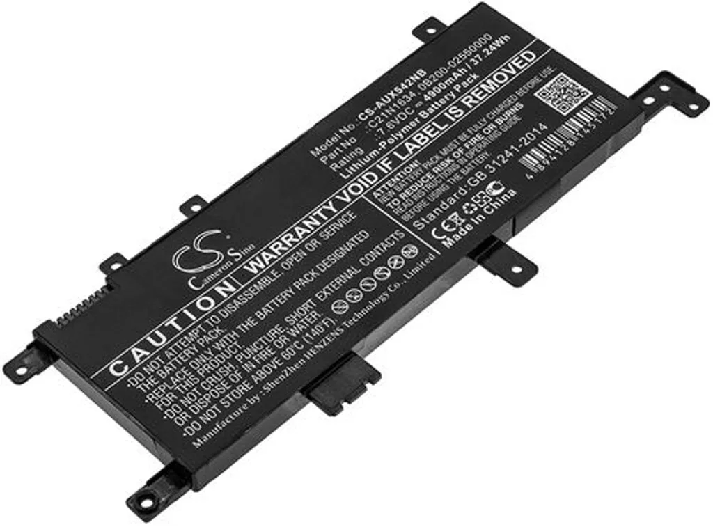 Batteri til Asus F542UA-GQ740T, 7.6V, 4900 mAh v:6804260