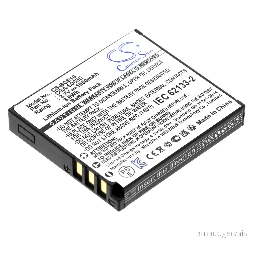 Batteri til Leica BP-DC6-UPANASONIC for Panasonic, 3.6V (3.7V) V, 750 mAh v:6236930