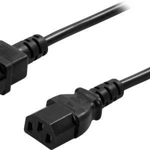 Forlengelseskabel til PC og skjerm, rett IEC C13-C14, 3m – svart v:5573006