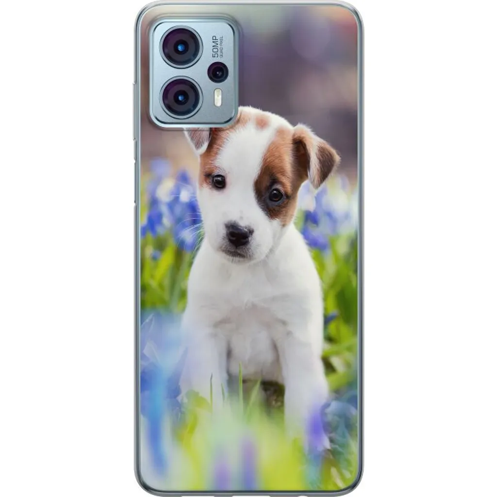 Motorola Moto G23 Gjennomsiktig Telefondeksel Hundvalp v:9655185
