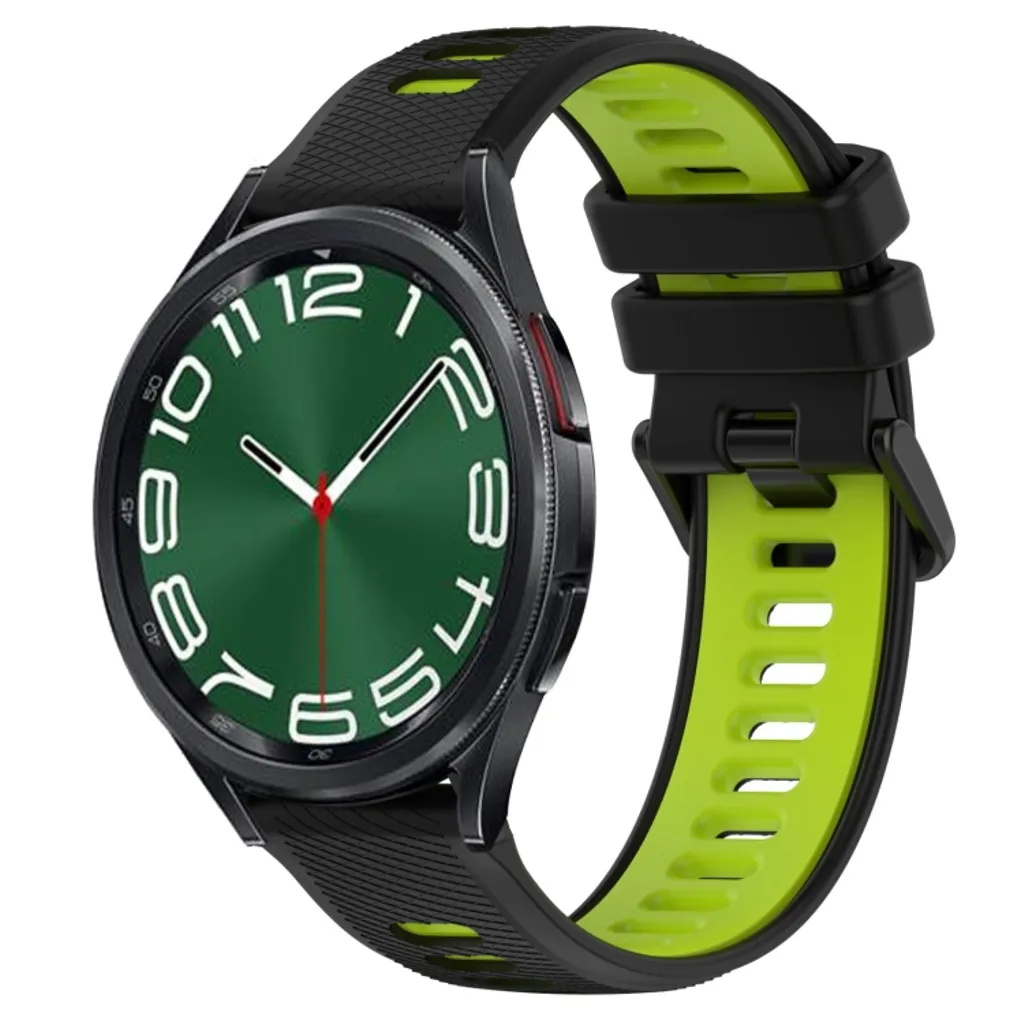 Samsung Galaxy Watch 6 Classic 47mm Klokkereim – Svart/Grønn v:9504470