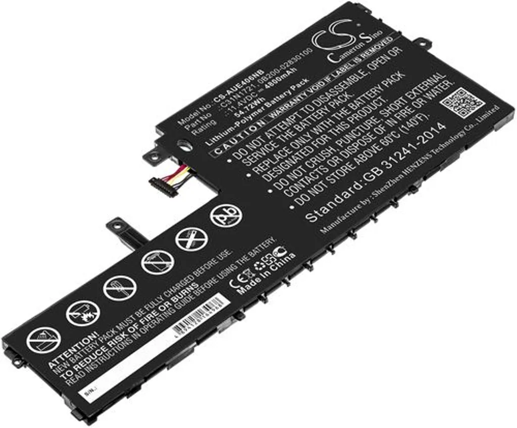 Batteri til Asus E406MA-BV044TS, 11.4V, 4800 mAh v:4585517