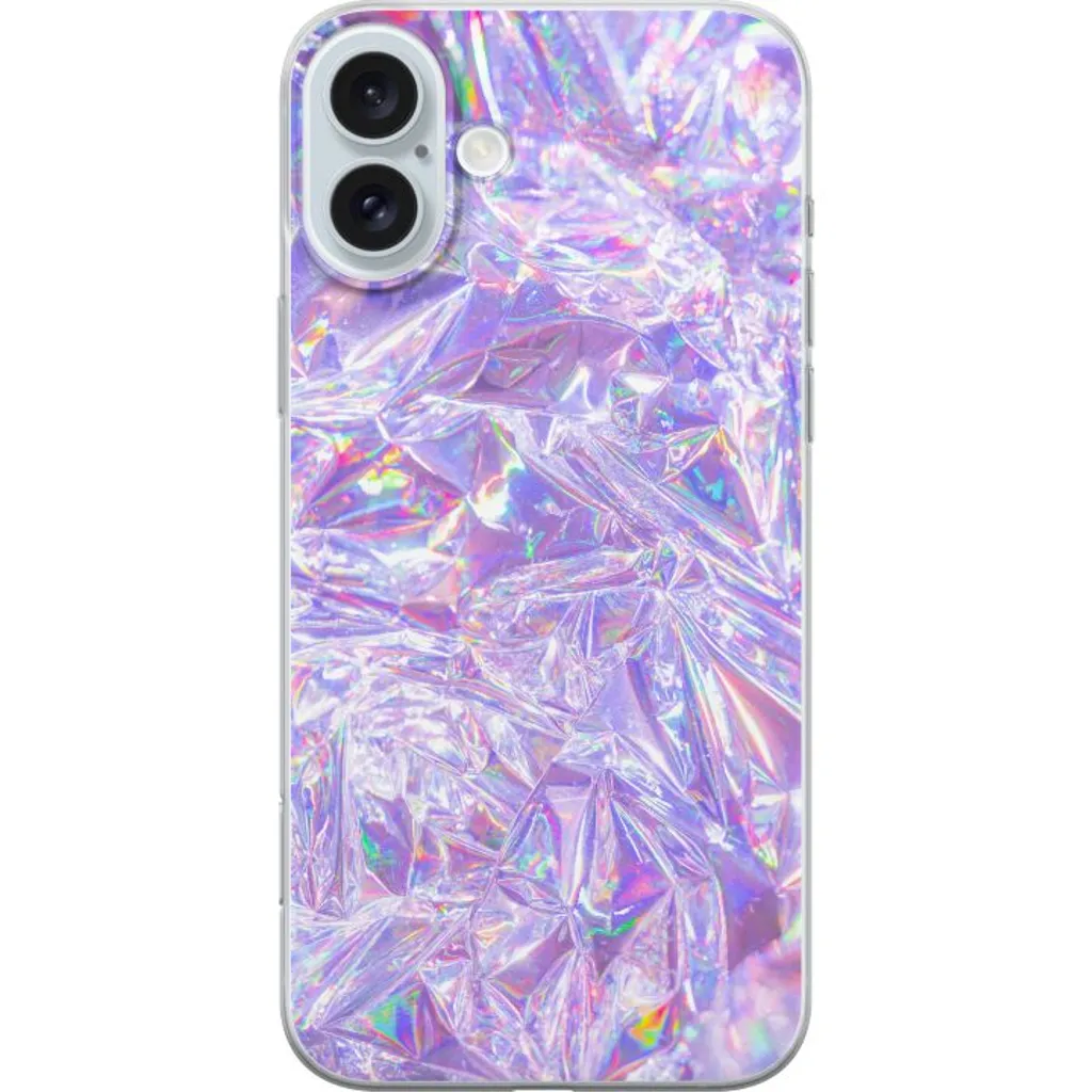 Apple iPhone 16 Plus Gjennomsiktig Telefondeksel Glitter v:7755694