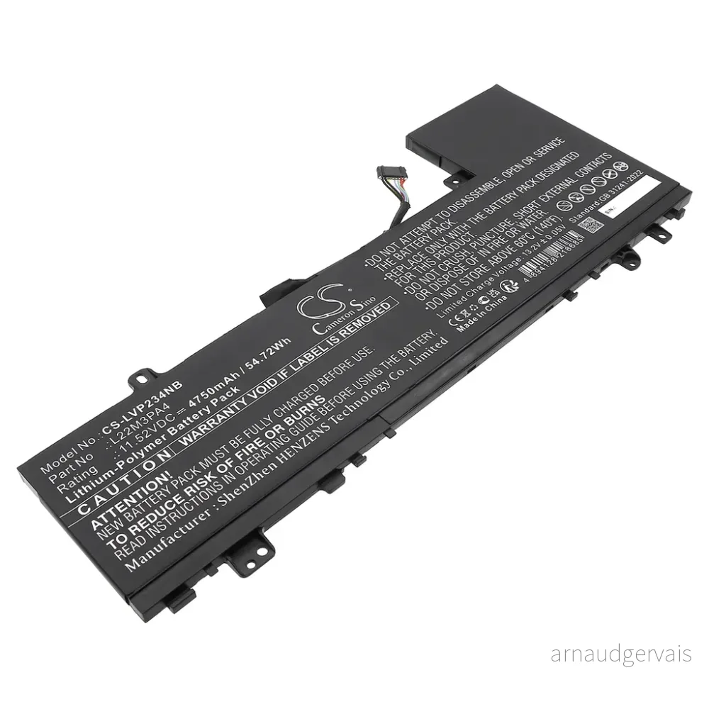 Batteri til IdeaPad Slim 5 14ABR8 82XE002DRM, 11.52V, 4750mAh v:2308223