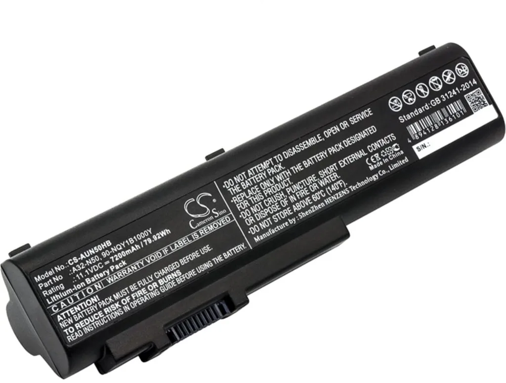 Batteri til Asus N51V, 11.1V, 7200 mAh v:4777168