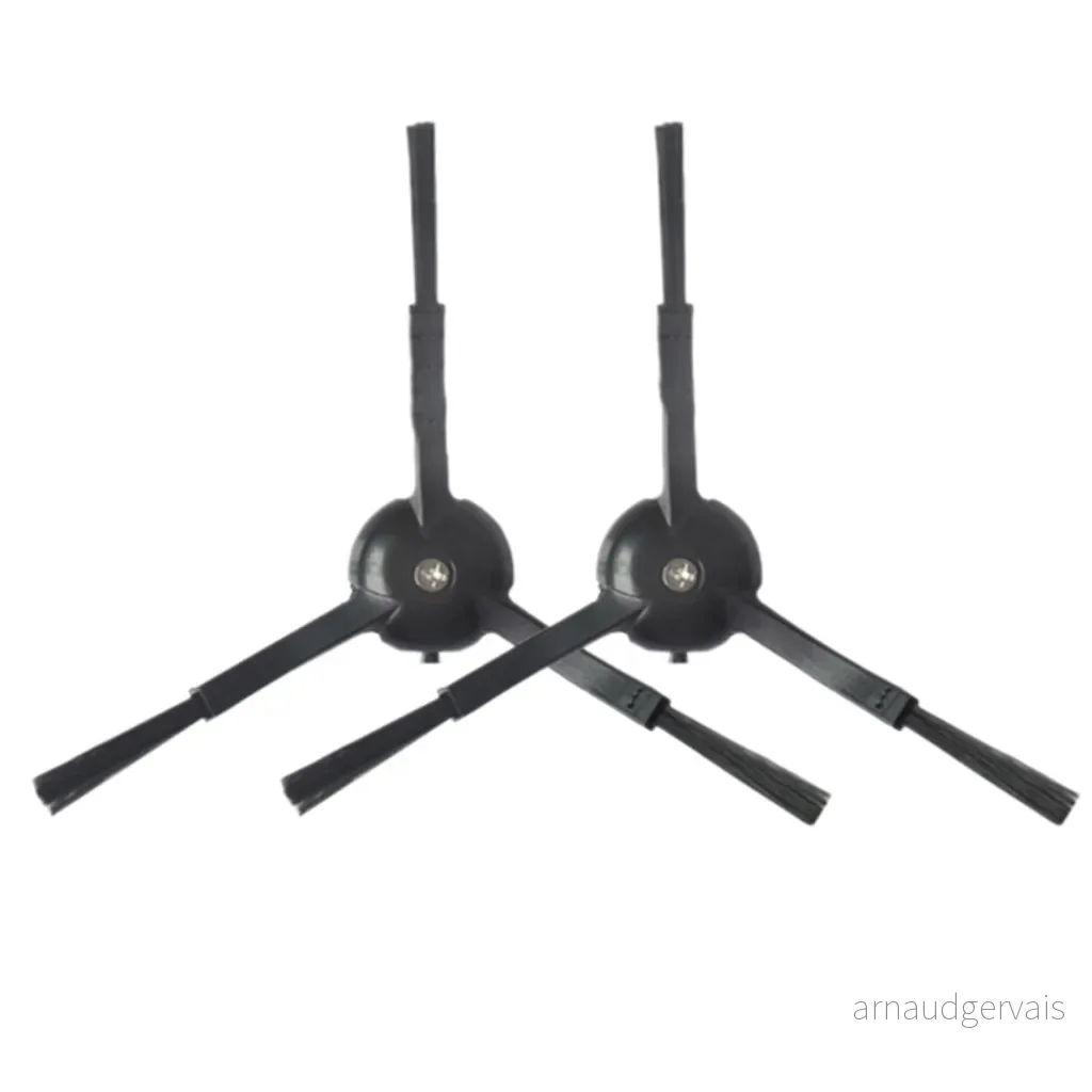 2stk Roborock Q5 Pro etc. 3-Armet sidebørste – Sort v:3786701 2stk Roborock Q5 Pro etc. 3-Armet sidebørste – Sort v:3786701