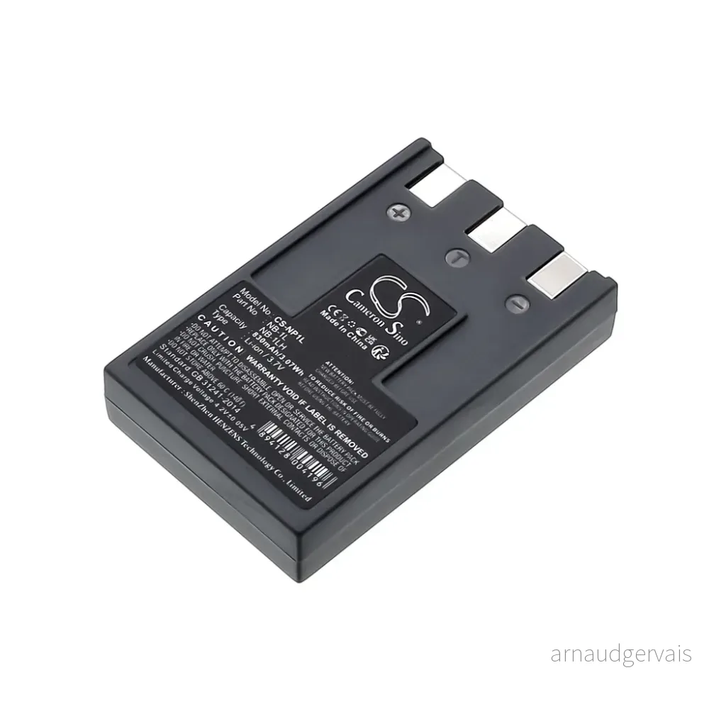 Batteri til Canon PowerShot S110, 3,6(3,7)V, 830mAh v:9346570